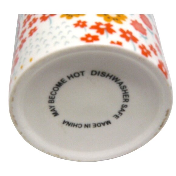 World's Best Mom Ceramic Tea Coffee Tumbler Mug with Floral Design 16 fl oz - Picture 3 of 3